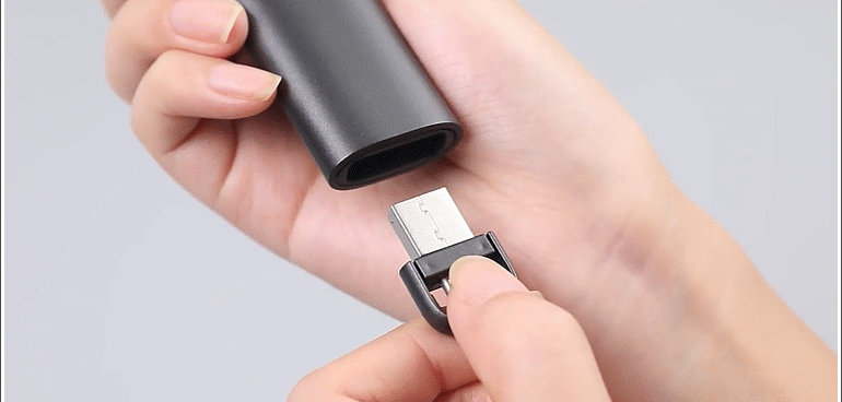 ⭐️⭐️⭐️⭐️⭐️ Présentateur rechargeable sans fil, double port USB et type-C