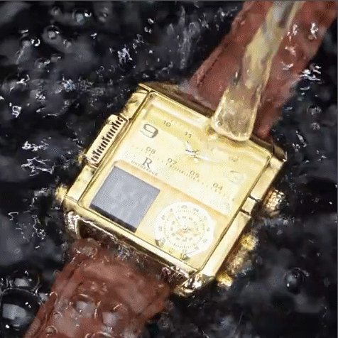⭐️⭐️⭐️⭐️⭐️ MONTRE DE LUXE ORIGINALE, bracelet en cuire de qualité supérieure, réveil lumineuse à grand cadran carré, doté de calendrier, trois cadrans, triple heure, affichage de la semaine, écologique, mouvement japonais Miyota