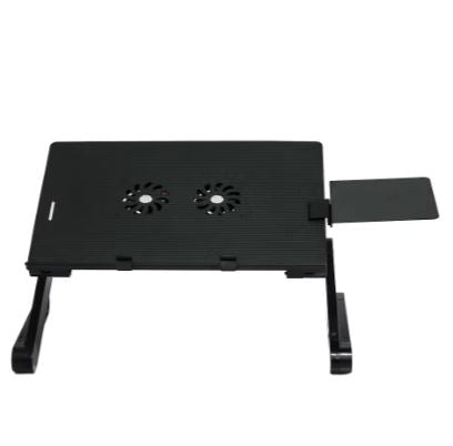 Table + Refroidisseurs d'ordinateur portable en aluminium pliable+ un support pour souris doté de tapis 3 en 1